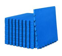 ProsourceFit Extra Thick Puzzle Exercise Mat 3/4", EVA Foam Interlocking Tiles for Protective, Cushioned Workout Flooring for Home and Gym Equipment, Blue 4-Pack, 3/4" Thick 96 Square Feet