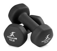 ProsourceFit Neoprene Dumbbell Coated for Non-Slip Grip, 12 lb
