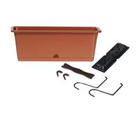 Prosper Plast dcm500 W-r624 50.8 x 18.8 x 17.3 cm Camelia Vaso di Fiori con Ganci - Terracotta (Pezzi)