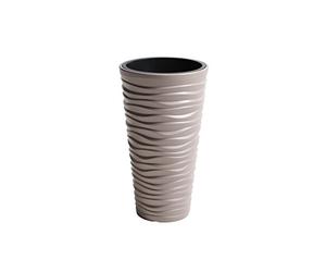 Prosper Plast DPSA400-7529U Sand-Blumentopf, schmal, 39 x 75 cm, Mocca