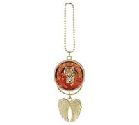 Prosperity in the Year of The Tiger - Ciondolo da appendere per auto, in lega di zinco, per alleviare l'affaticamento visivo, portachiavi vintage, decorazione da appendere per interni dell'auto, stile
