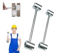 Prosperousk/Circulate Door Hinge Adjustment Tool, Door Hinge Repair Tool, Double Headed Seam Adjustment Tool, Round Bolt Hand Tools Adjustable Wrench Tools (14-19 Mm & 23-25 Mm)