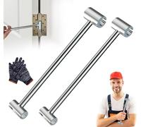 Prosperousk Door Hinge Adjustment Tool, Alignment & Adjustment Tool, Adjustable Wrench & Spanner, Home Thickening and Lengthening (14-19 Mm & 23-25 Mm)