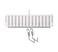 Prosperplast Boardee Fencycase DDEF600W-S449 Balconiera balcone box con Sospensione Sistema di Irrigazione Fioriera (Bianco, 580 mm)