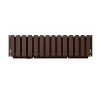 Prosperplast Boardee Fencycase Fioriera per Balcone Balconiera Vaso per Interni ed Esterni Resistente (Marrone, 580 mm)