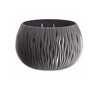 Prosperplast Bowl Plastic Sandy con deposito antracite, 16,1 (alto) x 23.8 (larghezza) x 23.8 (profondo) CMS