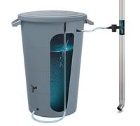 Prosperplast Canna di raccolta acqua Smooth 80l, dimensioni 565 x 464 x 650 mm + set di accessori