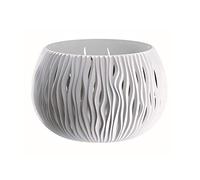 PROSPERPLAST Ciotola Sandy in plastica con serbatoio in colore bianco, 11 (altezza) (larghezza) x 14,4 (profondità) cm