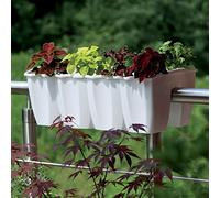 Prosperplast Fioriera per Ringhiera Balconiera, Lunghezza 590 mm, Colore Bianco