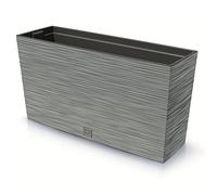Prosperplast Furu Case Middle - Vaso per piante con vaso interno, per interni ed esterni, rettangolare, in plastica, 77 x 23,5 x 41 cm (calcestruzzo)