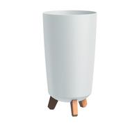 Prosperplast Set vaso da fiori Gracia Tubus Slim con gambe alte, Ø 195 mm, grigio chiaro
