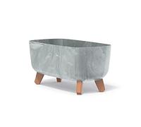 Prosperplast Gracia - Vaso da fiori rettangolare, 19,5 x 39 x 18,7 cm, per interni ed esterni, per fiori da giardino, resistente alle intemperie