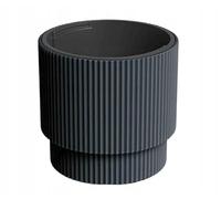 Prosperplast Milly - Vaso per Piante in plastica, con scanalature, ø 29,8 x 28,5 cm, Resistente alle intemperie, ai Raggi UV, Design Moderno