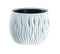 Prosperplast Sandy DSK180 Fioriera Con Vaso Decorativo (Bianco)