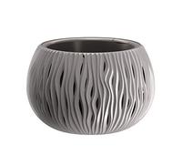 Prosperplast Sandy Fioriera Con Vaso Interno In Plastica (Diametro 280 mm, Grigio)