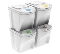 Prosperplast Set 4 x 25 l cestino riciclaggio SORTIBOX - ashen
