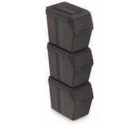 Prosperplast - Set di 3 cubi 3x20l Secchi per Riciclaggio Adesivi Inlusi