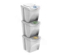 Prosperplast - Set di 3 cubi riciclabili da 75 litri in colori assortiti
