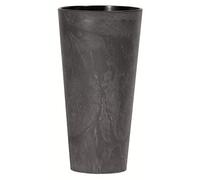 Prosperplast Tubus Slim Effect Plastic con deposito in colore antracite, 57.2 (alto) x 30 (largo) x 30 (profondo) CMS