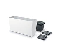 Prosperplast Urbi Case Middle Pot con vaso interno per uso interno ed esterno Plastica rettangolare 770x406x235mm 27L Bianco