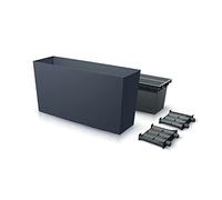 Prosperplast Urbi Case Middle - Vaso per piante con vaso interno, per interni ed esterni, rettangolare, in plastica, 770 x 406 x 235 mm, 27 l, colore: antracite