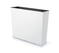Prosperplast Urbi Case Tower - Vaso per piante con vaso interno, per interni ed esterni, rettangolare, in plastica (580 x 180 x 498 mm, bianco)