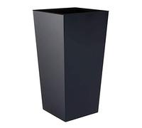 Urbi Vaso di fiori alta 16,3 litri, plastica, 22 x 22 x 42 cm in colore antracite