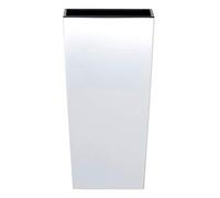 Urbi Vaso di fiori alta 49 litri, plastica, 32,5 x 32,5 x 61 cm in colore bianco