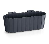 Properplast Fioriera da balcone con gancio Boardee 4,9l., dimensioni (mm) 383x212x130, colore antracite