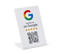 ProsperQR - Google Review Stand - NFC & QR Code, facile installazione, per tutte le aziende (confezione da 1)