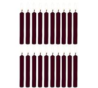 PROSPERRO LUMO by Parkash Candles - Set di 20 candele chime rituali per incantesimi, non profumate (marrone scuro), cera