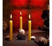 PROSPERRO LUMO by Parkash Candles - Set di 20 candele rituali per incantesimi, non profumate (giallo)
