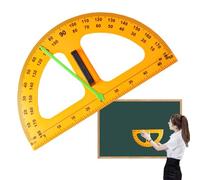 Prospractor - grande protrattore ABS | insegnanti senza sforzo - progettisti | Matematica di alta qualità - bordo secco multifunzione geometria righello per servizi di ingegneria scolastica per adulti