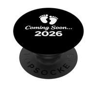 Prossimamente 2026 Baby Footprints Annuncio Design PopSockets PopGrip Adesivo