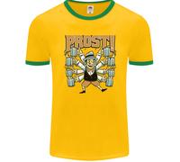 Prost T-Shirt Ringer Oktoberfest Birra Uomo FotL