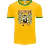 Prost T-Shirt Ringer Oktoberfest Birra Uomo FotL