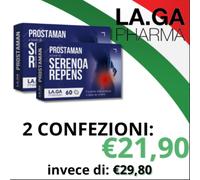 PROSTAMAN Serenoa repens [2 pz], integratore prostatico sawpalmetto boswellia...