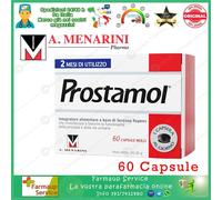 Prostamol 60 Capsule Molli A.Menarini Integratore Alimentare Cura Prostata