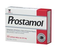 Prostamol Integratore Alimentare con Serenoa repens per la Funzionalità della Prostata e delle Vie Urinarie, 30 Capsule