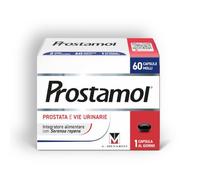 Prostamol, Integratore Prostata e Vie Urinarie, con Serenoa repens, 60 caps | con Serenoa repens 320mg per il Benessere Urinario Maschile, Senza Glutine, Senza Zuccheri, Senza Lattosio, Senza Coloranti