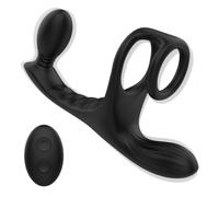 Prostata Vibratore Sexytoys Uomo,Anello Vibrante per Lei e Lui,Vibratore per Uomo con Telecomando, Stimolatore per Clitoride,Dildo Anale Vibratore con 10 Modalità Anal Plug Vibratore per Uomo Sex Toys