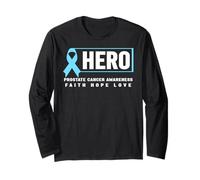 Prostate Cancer Hero - Consapevolezza del Cancro alla prostata Azzurra Maglia a Manica