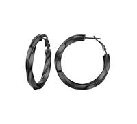 PROSTEEL 40MM Nero Orecchini Donna Orecchini a Cerchio Vuoto Orecchini Oversize Y2K Colonna di Torsione Pendolarismo Vacanza Festa Orecchini Combinazioni di Impilamento