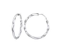 PROSTEEL 60MM Argento Orecchini Donna Orecchini a Cerchio Vuoto Orecchini Oversize Y2K Colonna di Torsione Pendolarismo Vacanza Festa Orecchini Combinazioni di Impilamento