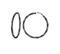 PROSTEEL 80MM Nero Orecchini Donna Orecchini a Cerchio Vuoto Orecchini Oversize Y2K Colonna di Torsione Pendolarismo Vacanza Festa Orecchini Combinazioni di Impilamento