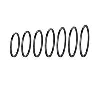 PROSTEEL Anelli Donna Impilabili- 7 Pezzi Anelli per Nocche- Anelli Sottili Donna Tutte Le Dita- Colore Nero, Misura 6-24 (con Confezione)