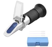 Proster Rifrattometro Brix con ATC Brix 0-80%, rifrattometro manuale con 3 pipette per misurare il contenuto di zucchero di zucchero, frutta, cibo, ecc