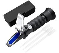 Proster Rifrattometro per Vino con Scala Brix 0-40% e Alcol 0-25% | Rifrattometro Ottico Portatile con ATC per Mosto d'Uva - Misuratore Brix per Enologia Domestica Fai da Te