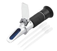 Proster Rifrattometro Vino d’UVA 2 in 1 Rifrattometri Brix 0-40% e Alcool 0-25% con ATC Alcolometro Portatile Alta Precisione con 3 Pipette Misuratore Contenuto Zucchero Tester Alcool per Vino