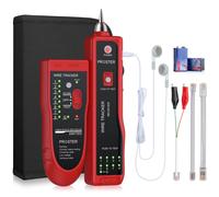 Proster Tester Cavo RJ45 RJ11 con Cuffie Tracciatore Tester Cavi Rete LAN Cavo R